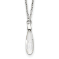 Sterling Silver Crystal Necklace