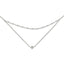 Sterling Silver Polished Beaded w/4 in ext Choker