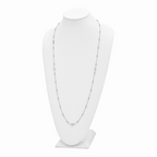 Sterling Silver Polished Beaded Necklace