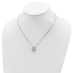 Sophia Jewelers Sterling Silver CZ Unisex 18 Elegant Necklace