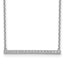 Sterling Shimmer Sterling Silver Rhodium-plated 16.25 inch 19 Stone CZ Bar Adjustable Choker Necklace