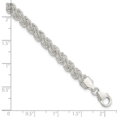 Sterling Silver Polished Love Knot Bracelet - 7.5