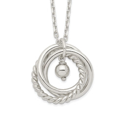 Sterling Silver 3-Circles Necklace
