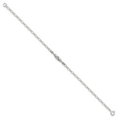 Sterling Silver Antiqued Polished Canoe / Kayak Link Bracelet