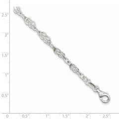 Sterling Silver 4.5mm Herculean Knot Link Bracelet