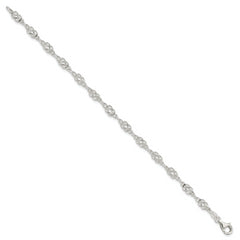 Sterling Silver 4.5mm Herculean Knot Link Bracelet