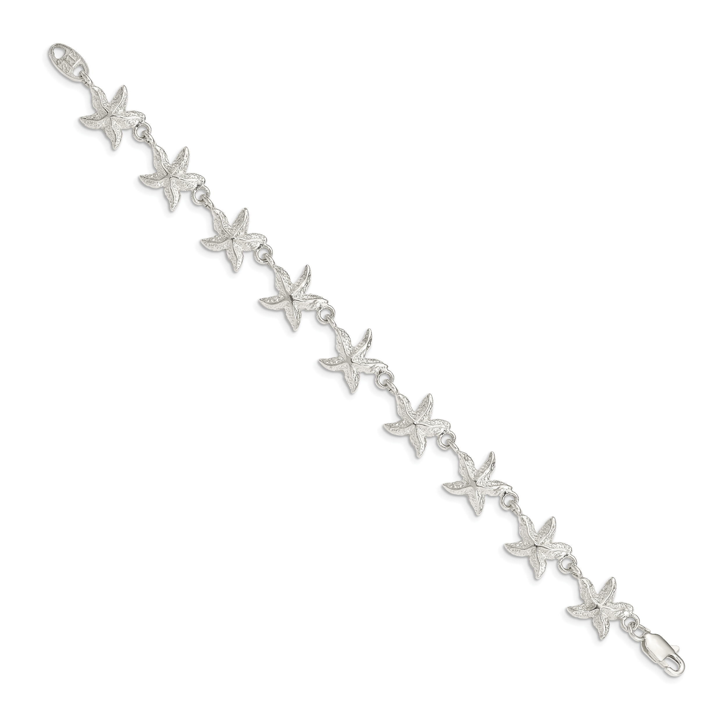 Sterling Silver Starfish Bracelet Secondary image
