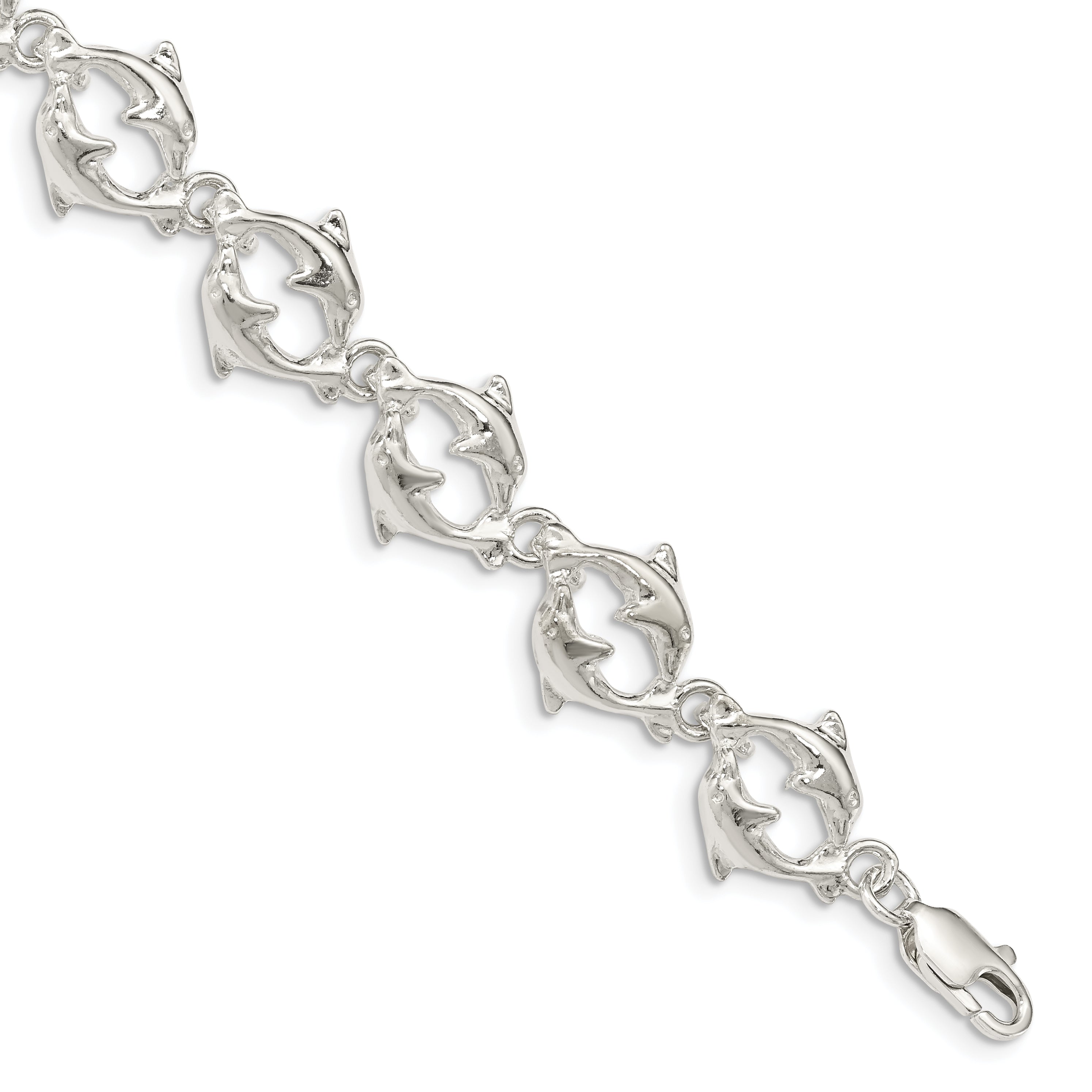 Sterling Silver Dolphins Bracelet Main image