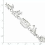 Sterling Silver Noah's Ark Bracelet