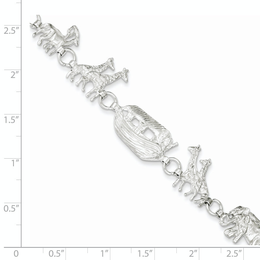 Sterling Silver Noah's Ark Bracelet