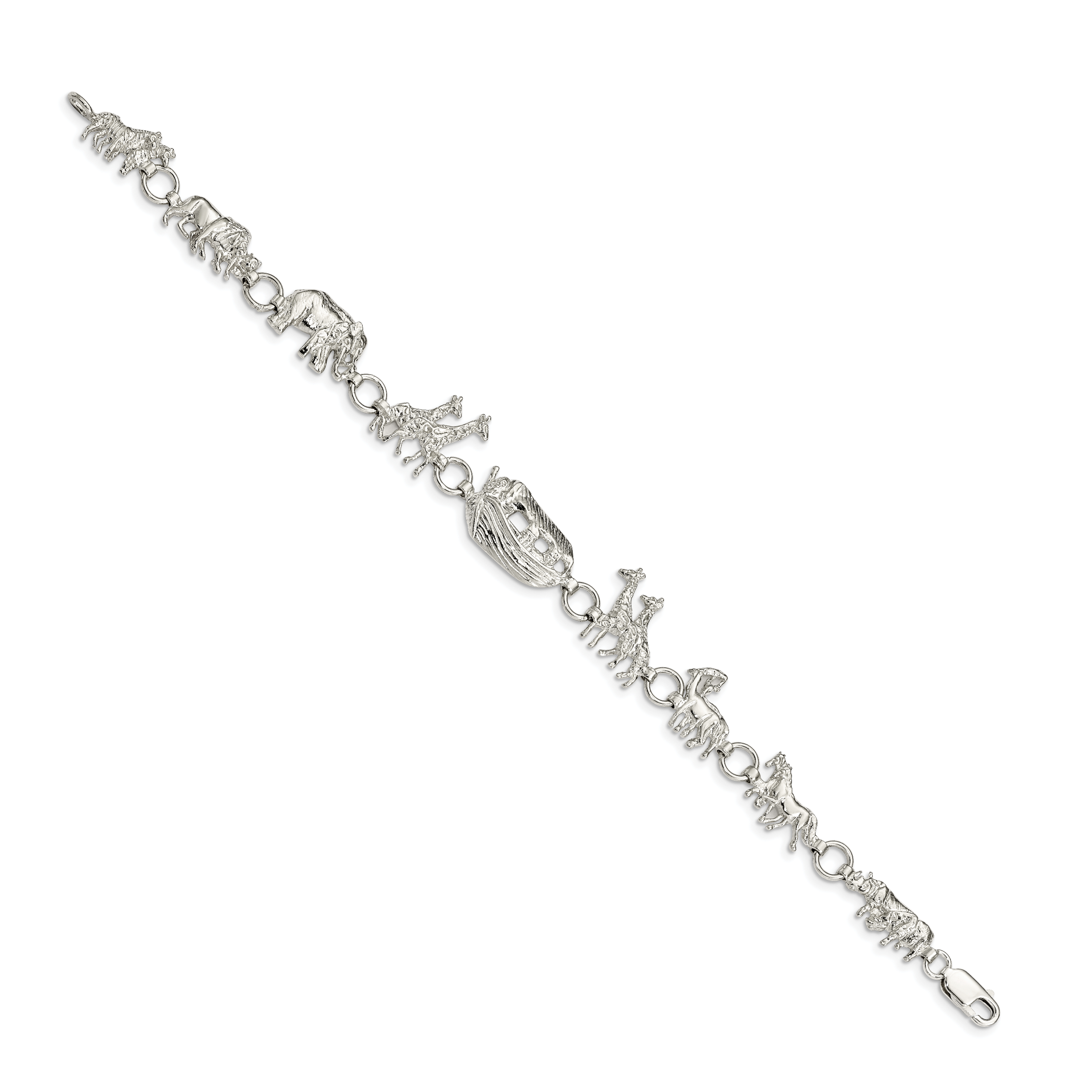 Sterling Silver Noah's Ark Bracelet