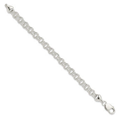Sterling Silver 7.5inch Double Link Bracelet