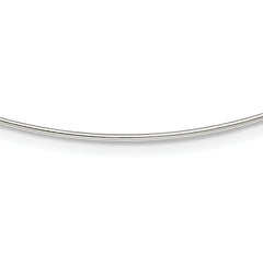 Sterling Silver Solid Polished 1.2mm Neck Wire Necklace