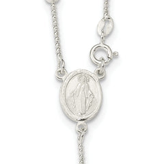 Sophia Jewelers Sterling Silver 925 Women's Rosary Necklace 21 Polished Elegant Design