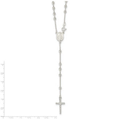Sophia Jewelers Sterling Silver 925 Women's Rosary Necklace 21 Polished Elegant Design