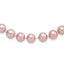 Sterling Silver Rhodium-plated 9-10mm Purple FWC Pearl Necklace