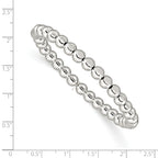 Sophia Jewelers Sterling Silver 925 Beaded Stretch Bracelet for Women