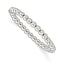 Sterling Silver Polished Bead Stretch Bracelet
