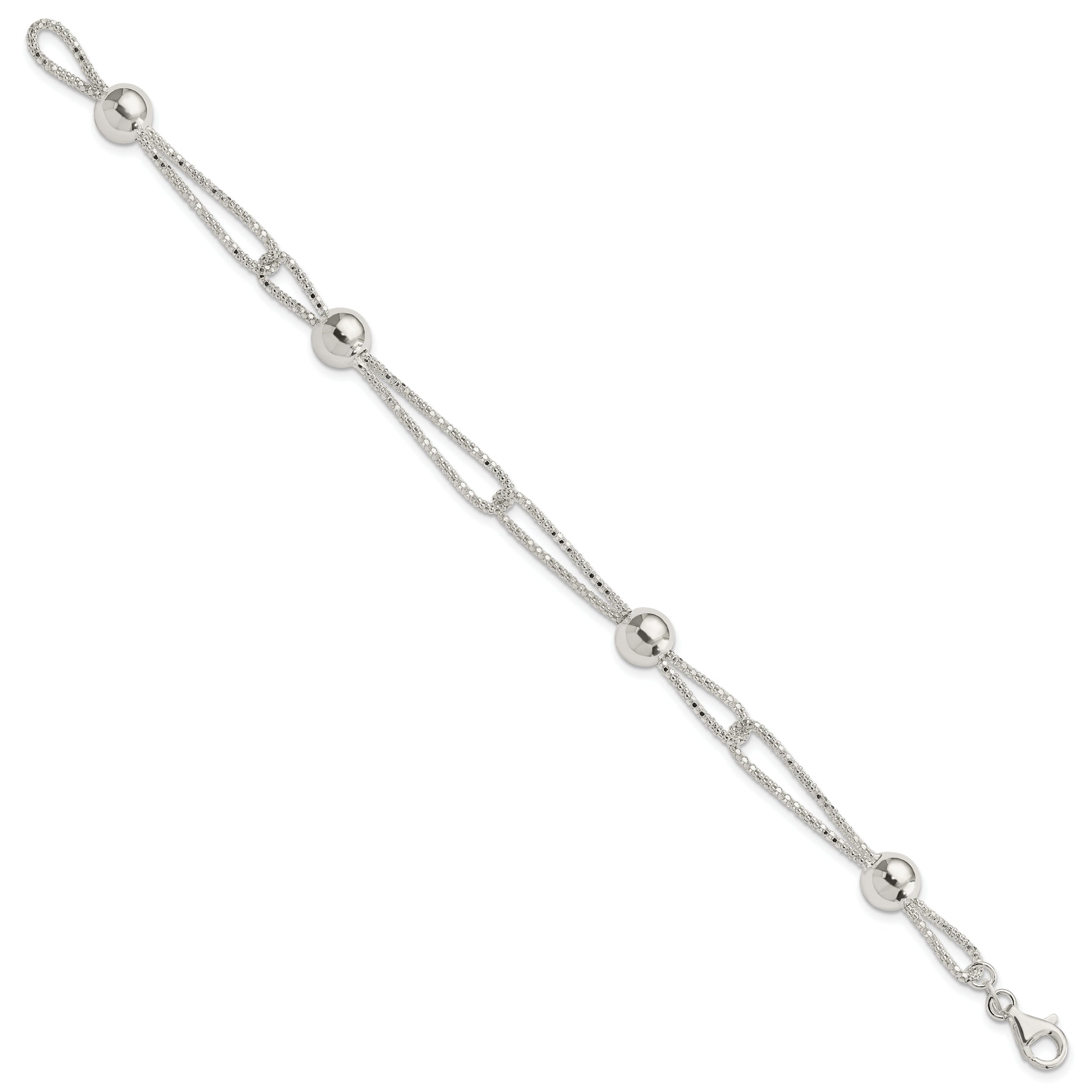 Sterling Silver Fancy Bracelet - 7.75