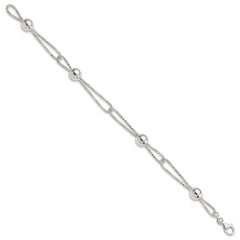 Sterling Silver Fancy Bracelet - 7.75