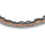 Sterling Silver Ruthenium & Rose-tone Plated w/ 2in ext Necklace