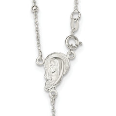 Sophia Jewelers 925 Sterling Silver Women's Crucifix Necklace 24 Polished Finish - 24