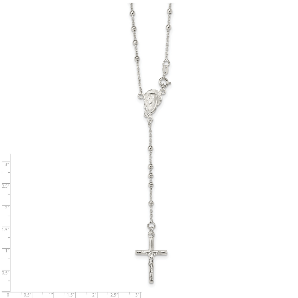 Crucifix Necklace in Sterling Silver