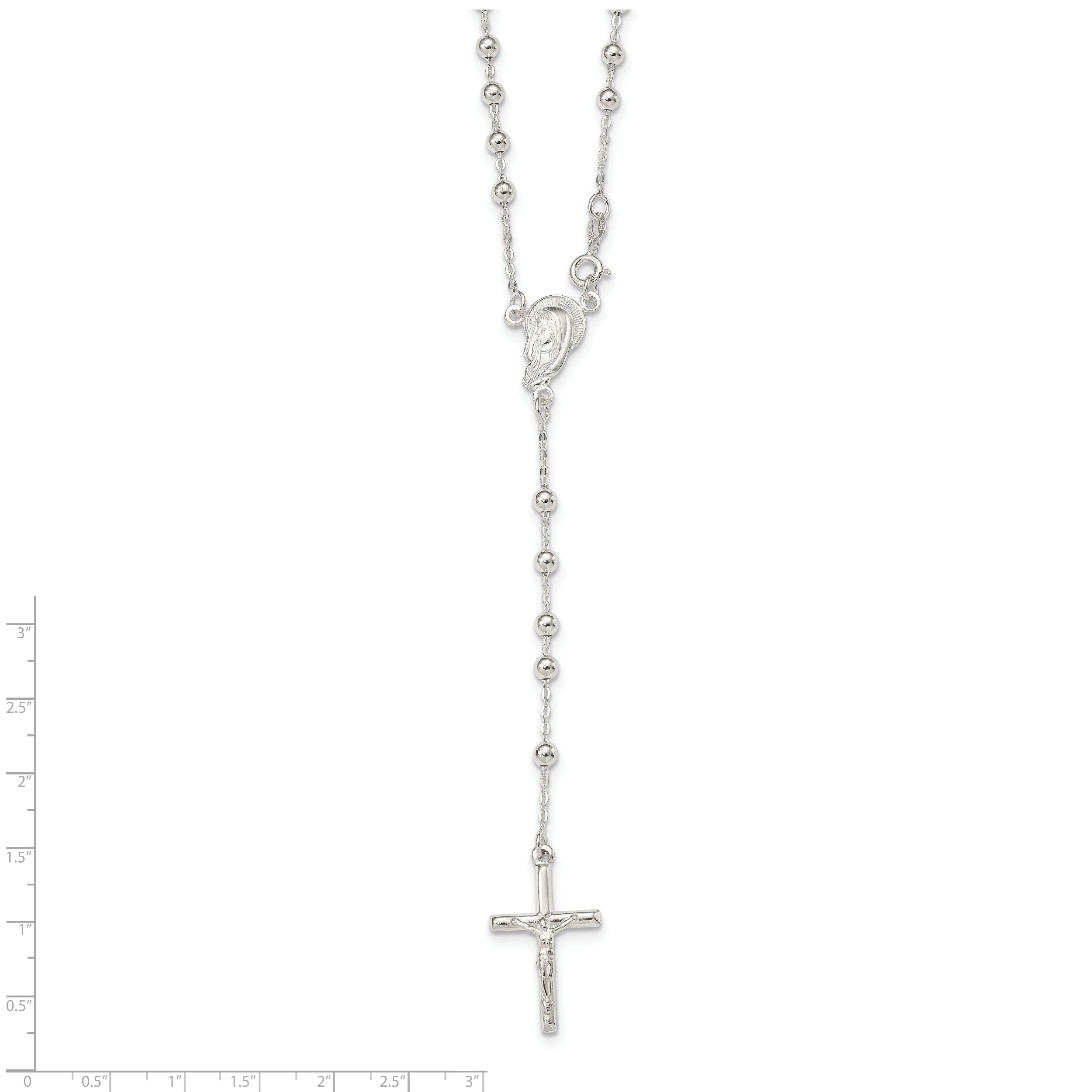 Sophia Jewelers 925 Sterling Silver Crucifix Necklace Elegant Polished Faith Keepsake