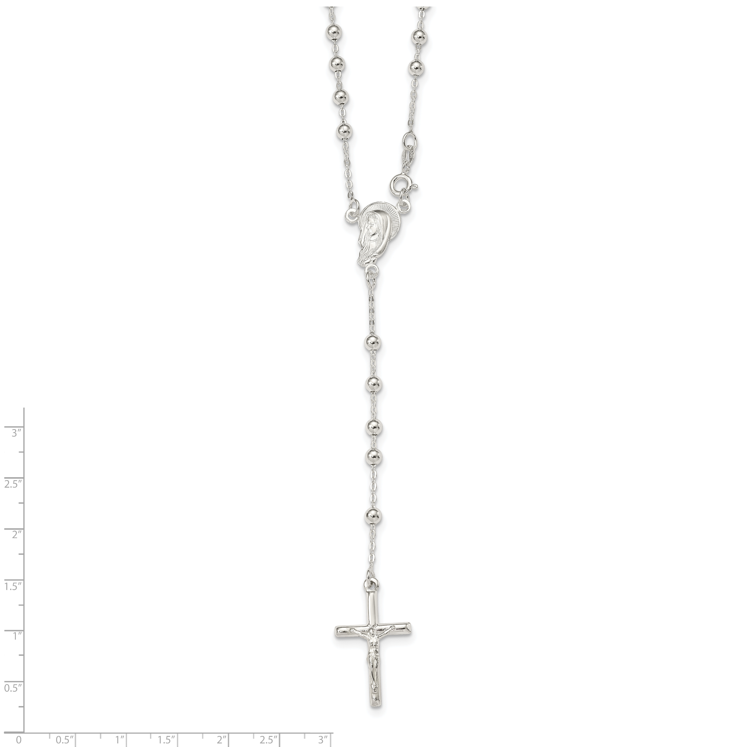 Sophia Jewelers 925 Sterling Silver Crucifix Necklace Elegant Polished Faith Keepsake