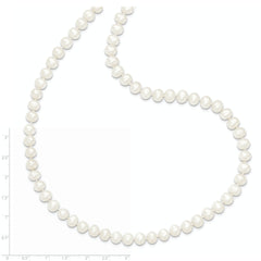Sophia Jewelers 80 Endless White Freshwater Pearl Necklace - 80