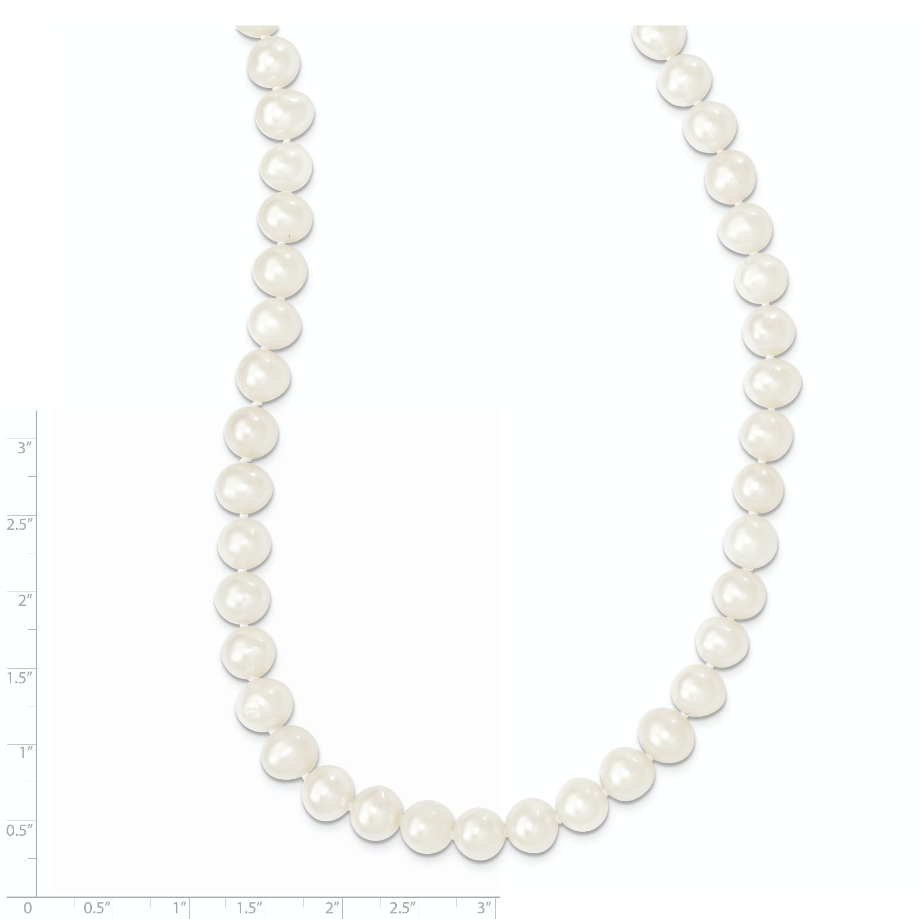 Sophia Jewelers Endless White Freshwater Pearl Necklace 80-Inch Polished Elegant - 80