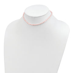 Sophia Jewelers Sterling Silver Pink Freshwater Pearl Child's Necklace