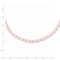 Sophia Jewelers Sterling Silver Pink Freshwater Pearl Child's Necklace