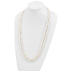Sophia Jewelers 64 White Baroque Freshwater Pearl Endless Necklace - 64