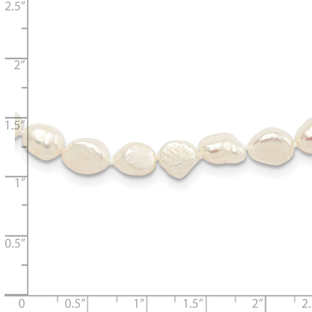 Sophia Jewelers 64 White Baroque Freshwater Pearl Endless Necklace
