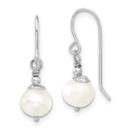 Sterling Silver RH 7-8mm White FWC Pearl Earring/Necklace Set