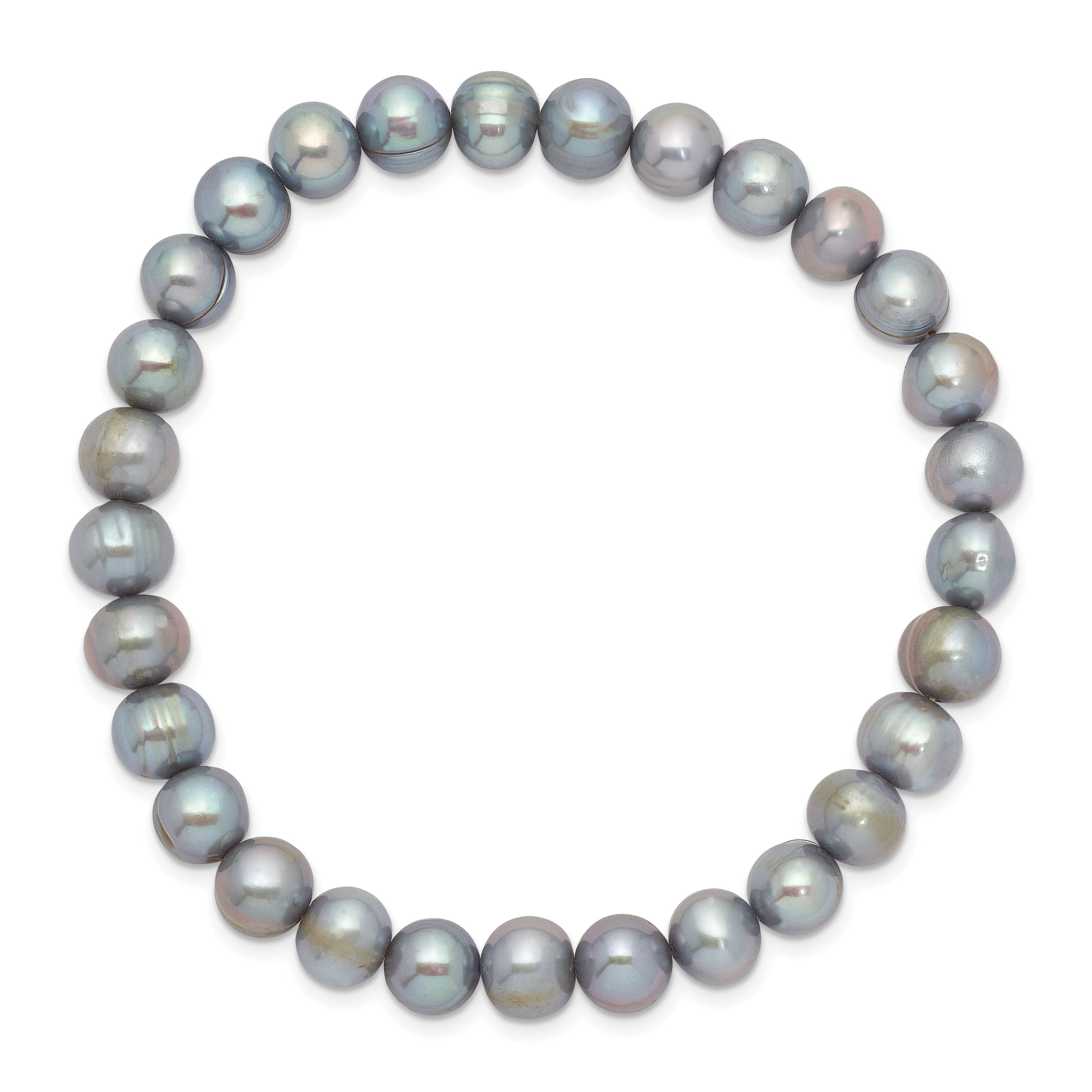6-7mm Grey Freshwater Cultured Pearl Stretch Bracelet Secondary image