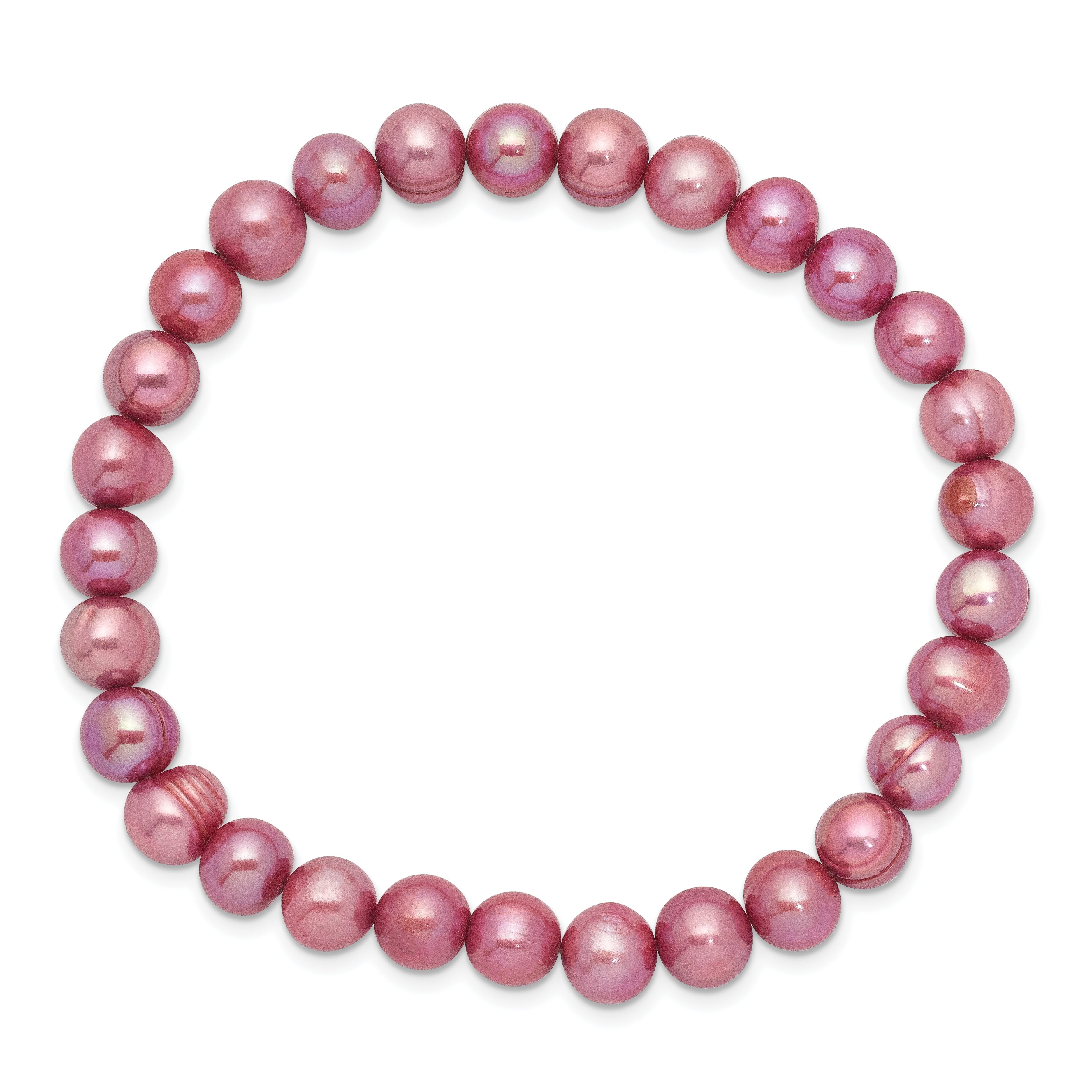 6-7mm Rose Freshwater Cultured Pearl Stretch Bracelet Secondary image