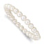 6-7mm White Freshwater Cultured Pearl Stretch Bracelet