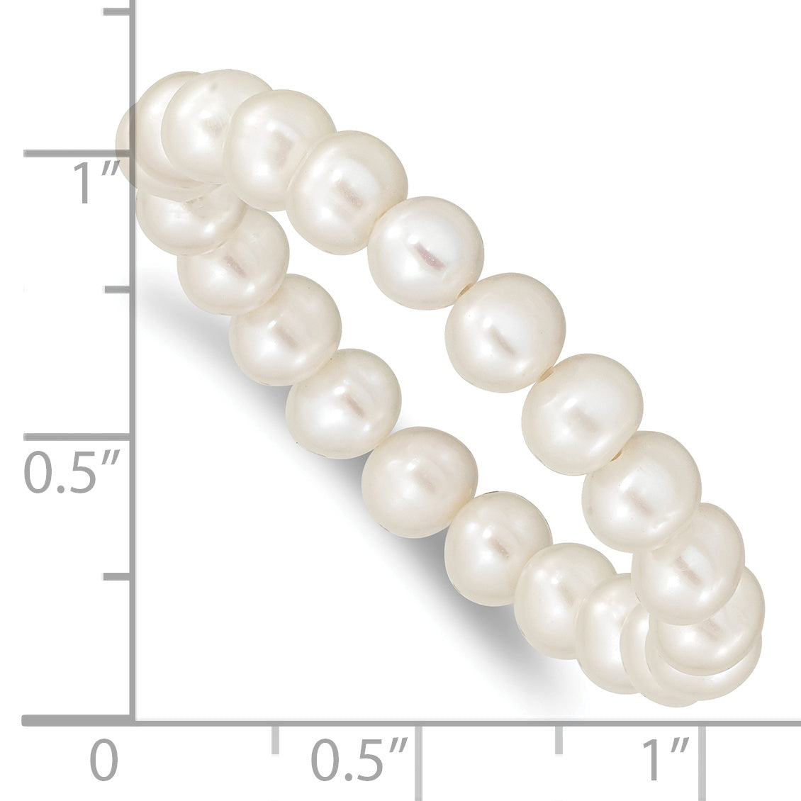 Madi K 5-6mm Freshwater Cultured Pearl Children's Stretch Bracelet