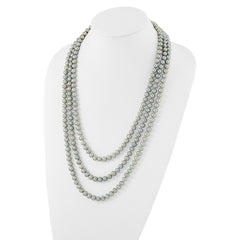 7-8mm Grey Freshwater Cultured Pearl 76in Slip on Necklace