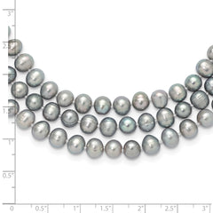 7-8mm Grey Freshwater Cultured Pearl 76in Slip on Necklace