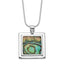 Sterling Silver Rhodium-plated Abalone Pendant Necklace