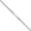 Sterling Silver Diamond-cut Engraveable Curb Link ID Bracelet