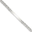 Sterling Silver 8inch Polished Engraveable Anchor Link ID Bracelet