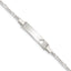 Sterling Silver Baby ID with Cut-out Heart Bracelet
