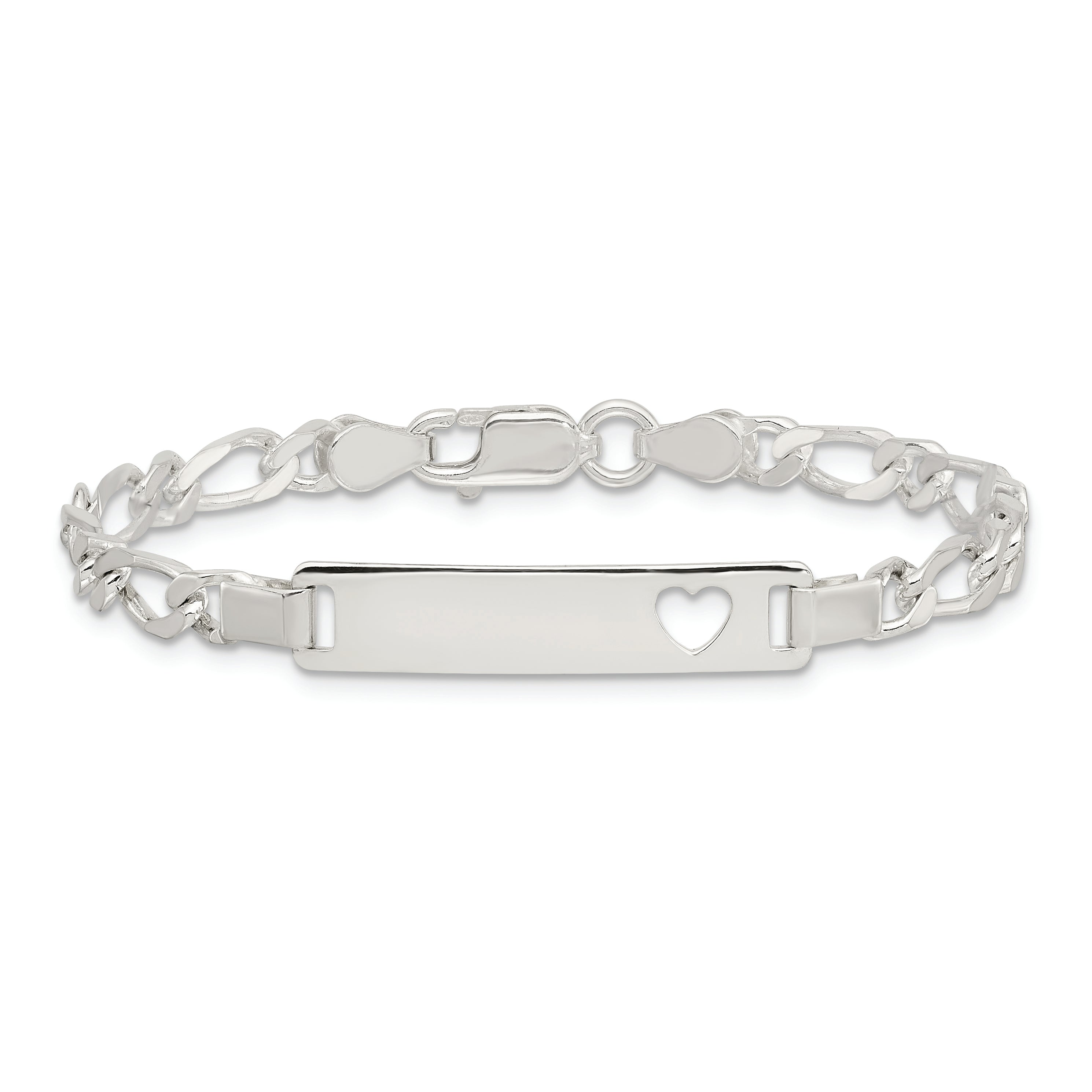 Sterling Silver Baby ID 6 IN Bracelet