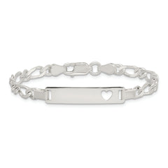 Sterling Silver Baby ID 6 IN Bracelet