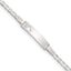 Sterling Silver Baby ID with Cut-out Heart Bracelet