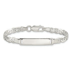 Sterling Silver Engraveable Childrens ID Anchor Link Bracelet